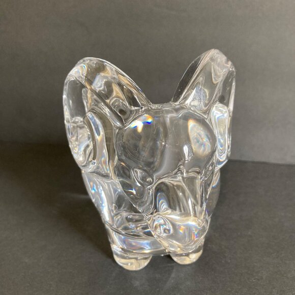 Vannes Le Chatel French Crystal Ram Ashtray Pipe Rest - Picture 3 of 8